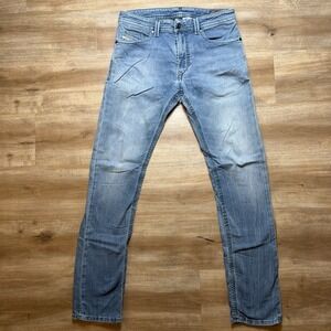 Diesel Jogg Jeans Men 30x32 Blue Thavar-NE Slim Skinny Stretch 0668W (Tag28)